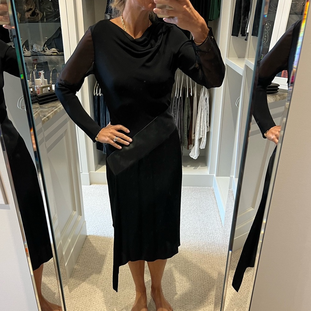 Diane Von Furstenberg black dress, size 10